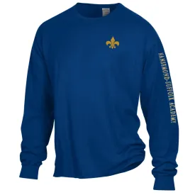 Adult Comfort Wash LS Tee-Navy : XXXL
