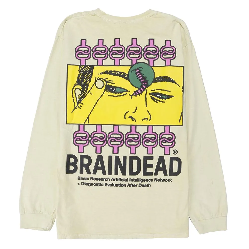 Brain Dead Evaluate Long Sleeve T-shirt / Lemon