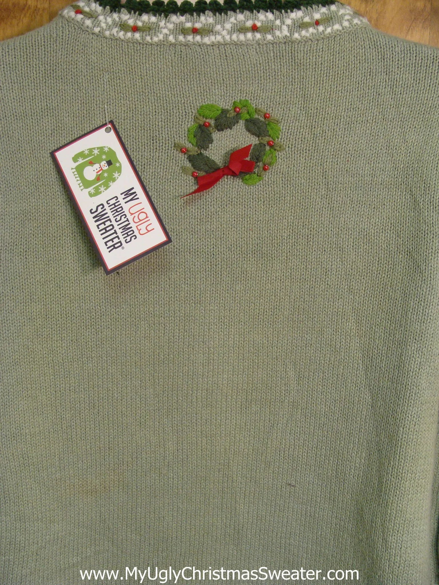 Christmas Wreaths and Holly Tacky Xmas Sweater