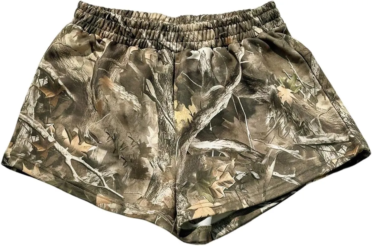 MakeMeChic Women's Sweat Shorts Summer Casual Camo Boxer Workout Shorts