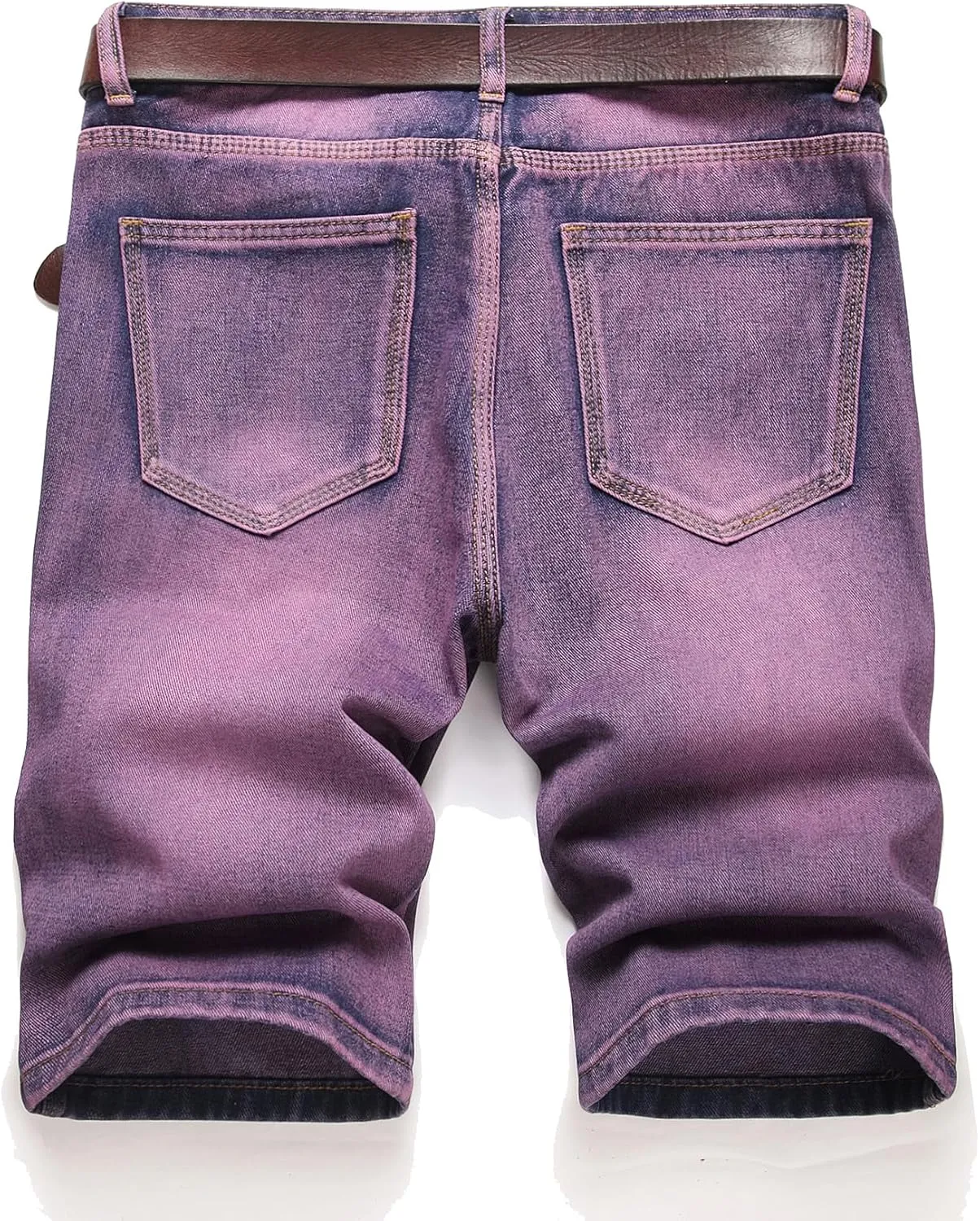 Men's Ripped Denim Shorts - Distressed Slim Fit Jean Shorts for Men, Casual Straight Fit Summer Ripped Shorts