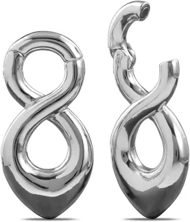 PONWAG 1 Pair 2g 4g Spiral Ear Weight For Stretched Ears Heavy Brass Decent Gold Dangle Plug Gauge Earring Cool Ear Hanger Tunnels Body Piercing Jewelry